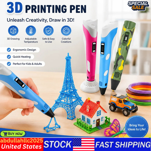 Drawing pen with led - 3d,