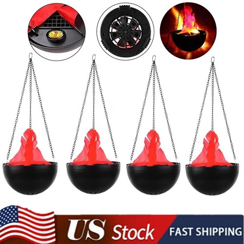 4pcs led hanging - 3d, cauldron